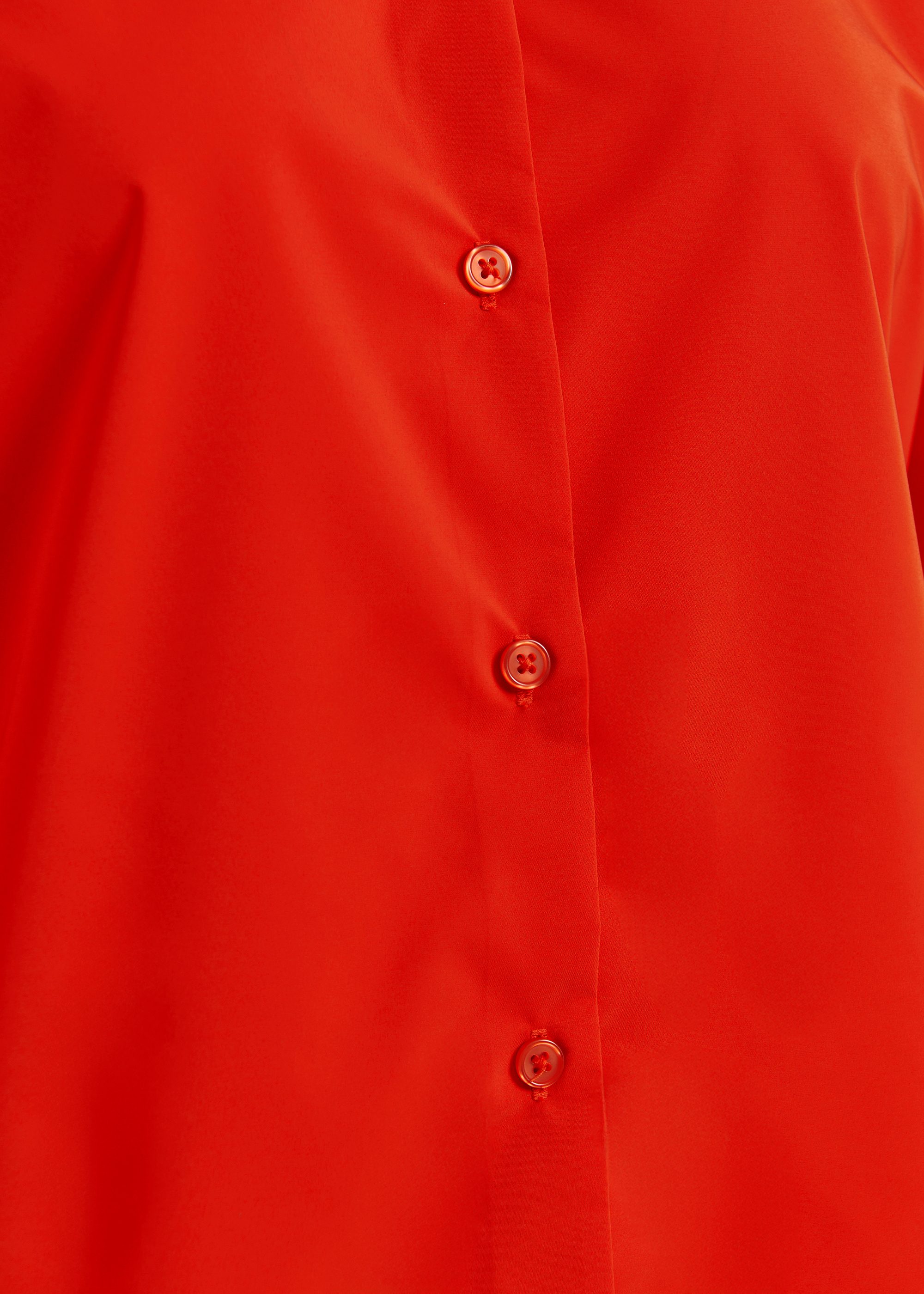 【10aw】Kolor Red Ruffled Pleated Shirt Zara Womens XS Red Chiffon Pleated Blouse 3/4 Sleeve Shirt