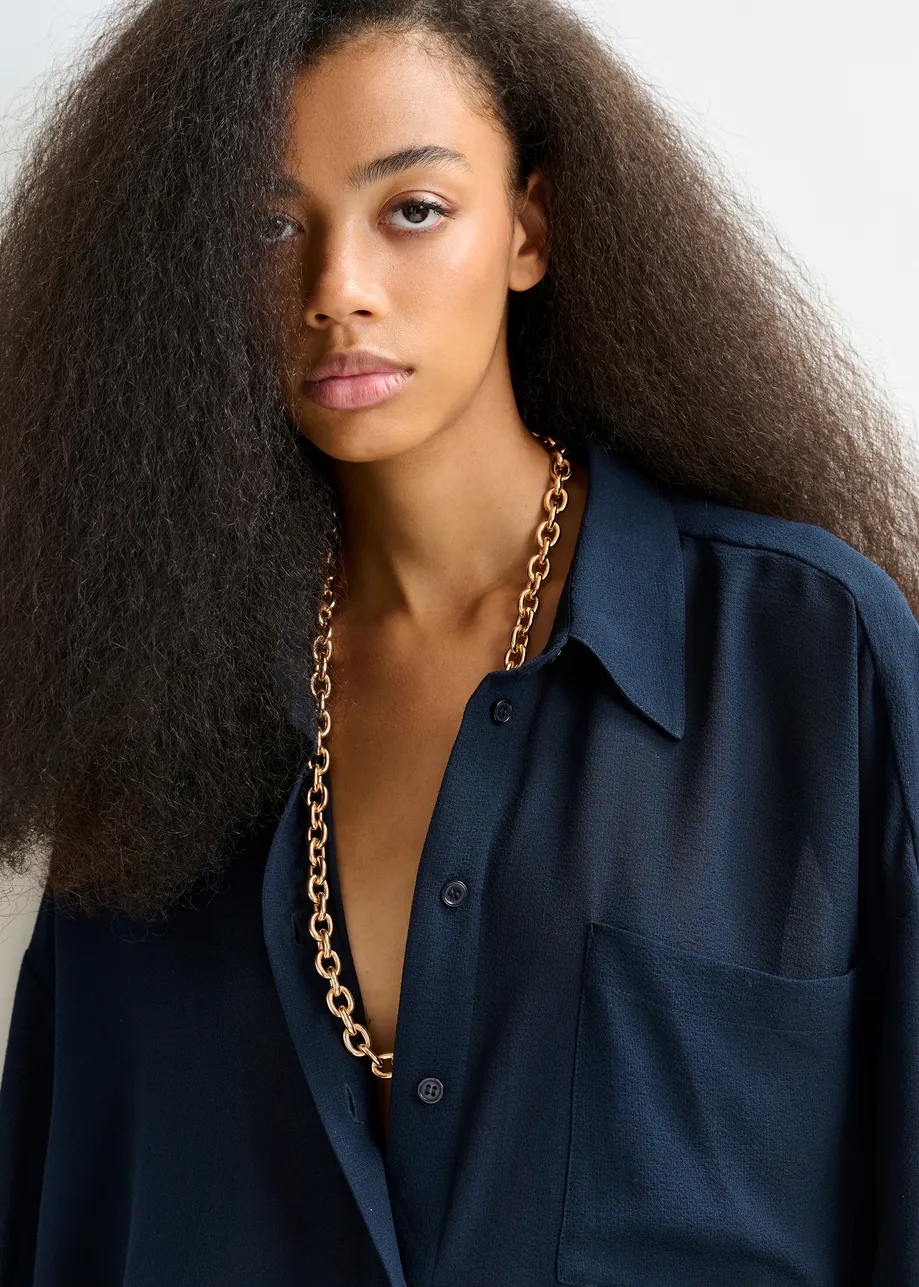 Gold-tone chain necklace