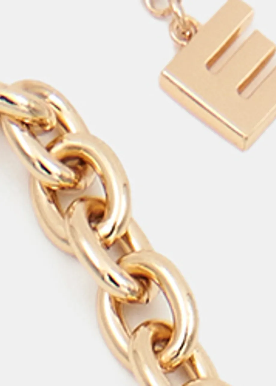 Gold-tone chain necklace