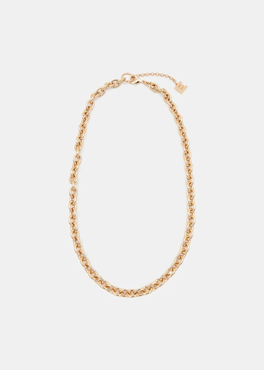 Gold-tone chain necklace