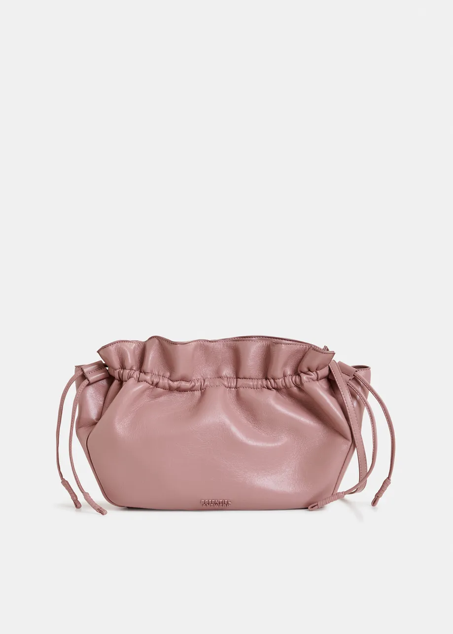 Gepolsterte Schultertasche in Rosé