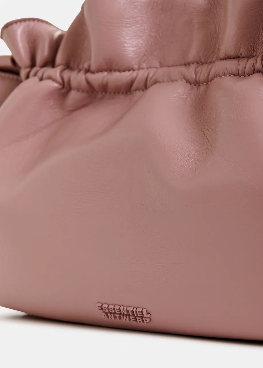 Dusty pink puffed shoulder bag