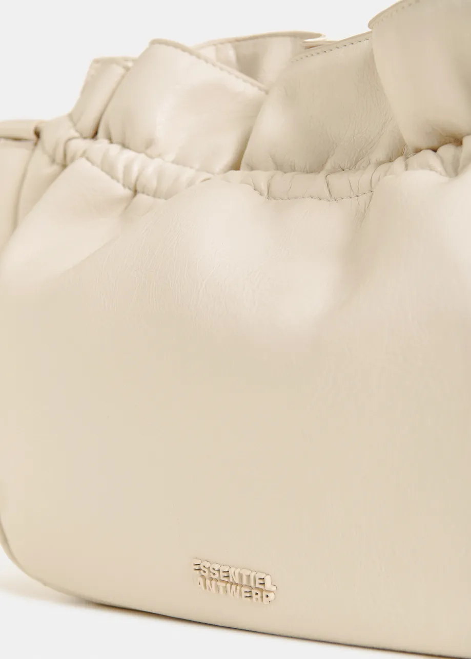 Sac à bandoulière bouffant blanc cassé