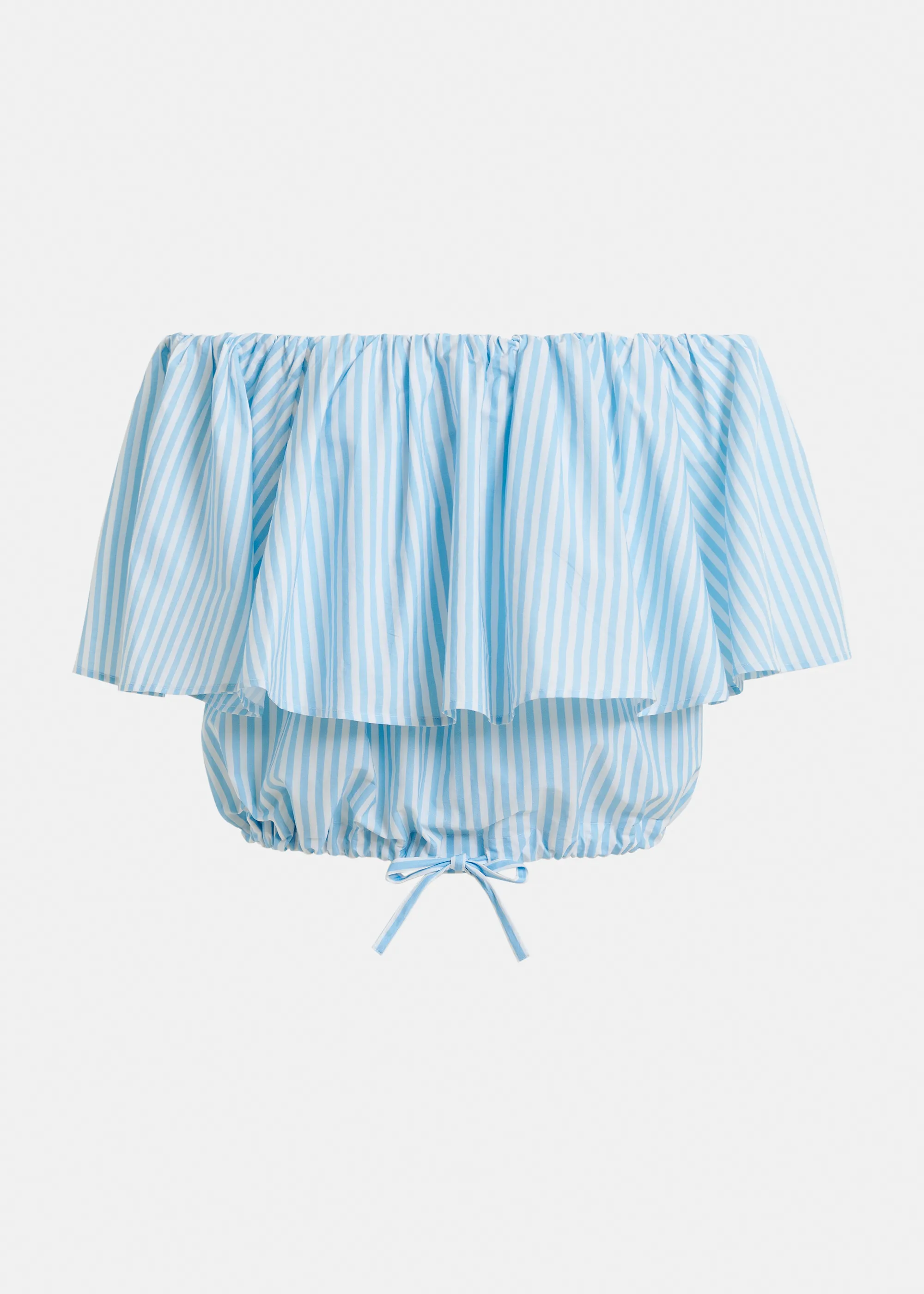 White & Blue Striped Blouse CE027 main image 0