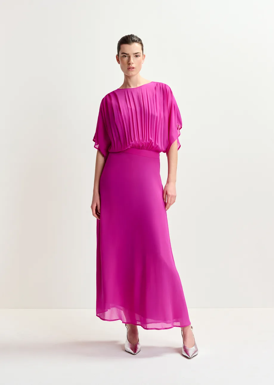 Vestido midi, rosa