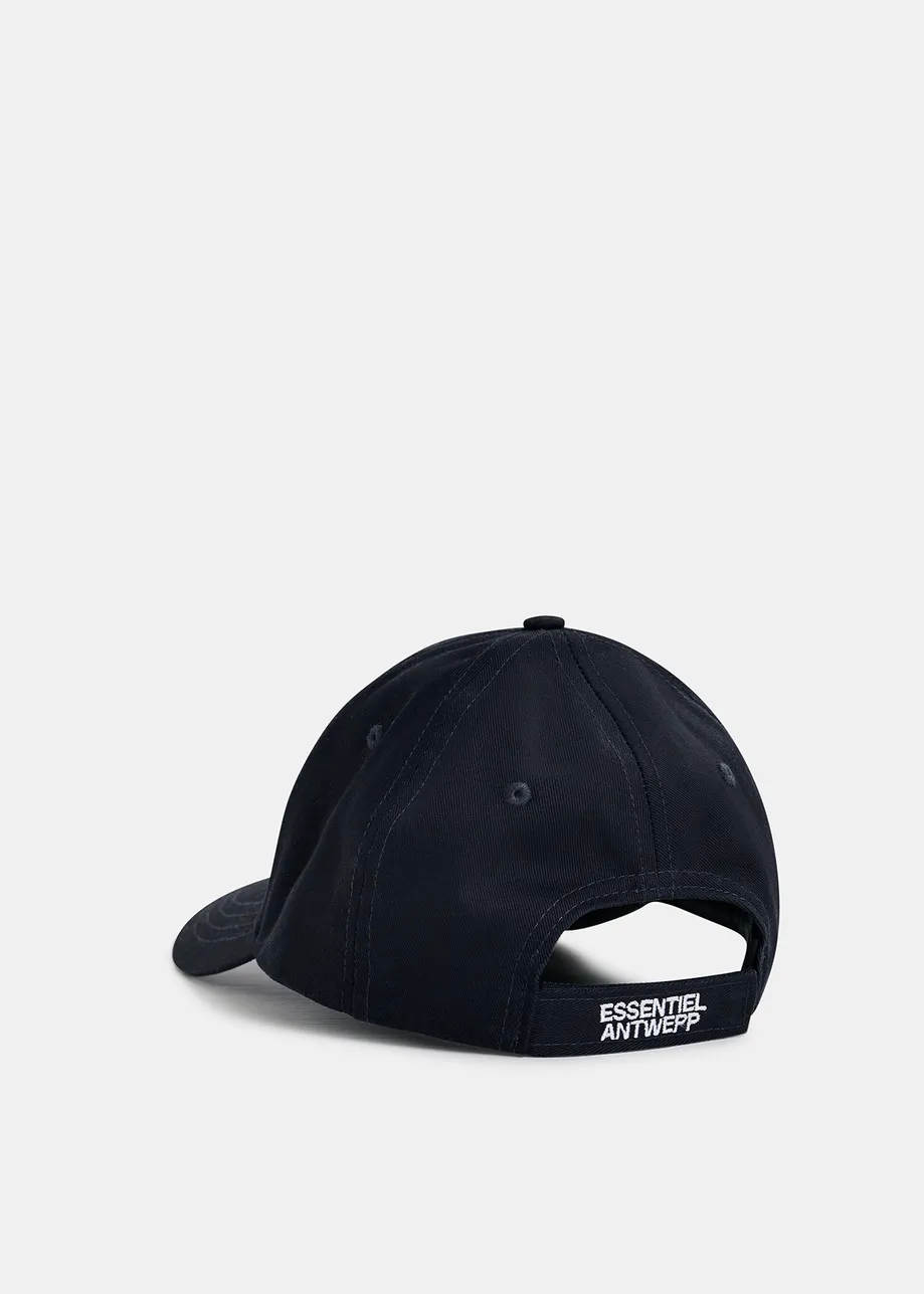 Casquette à broderie noire et blanche