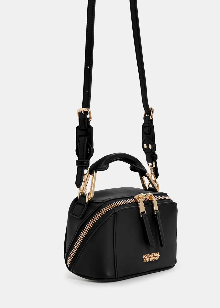 Black leather mini bag