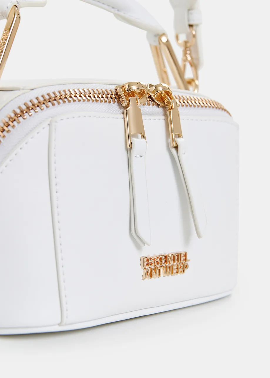 Off-white leather mini bag