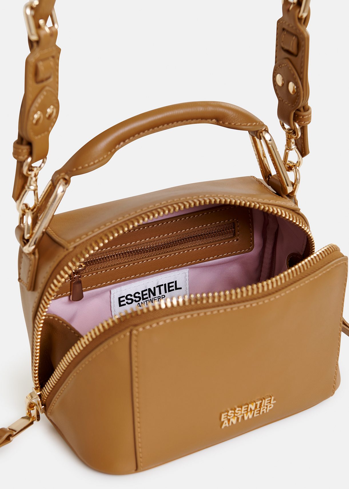 Light brown mini 'Bobbi' bag | Essentiel Antwerp United States