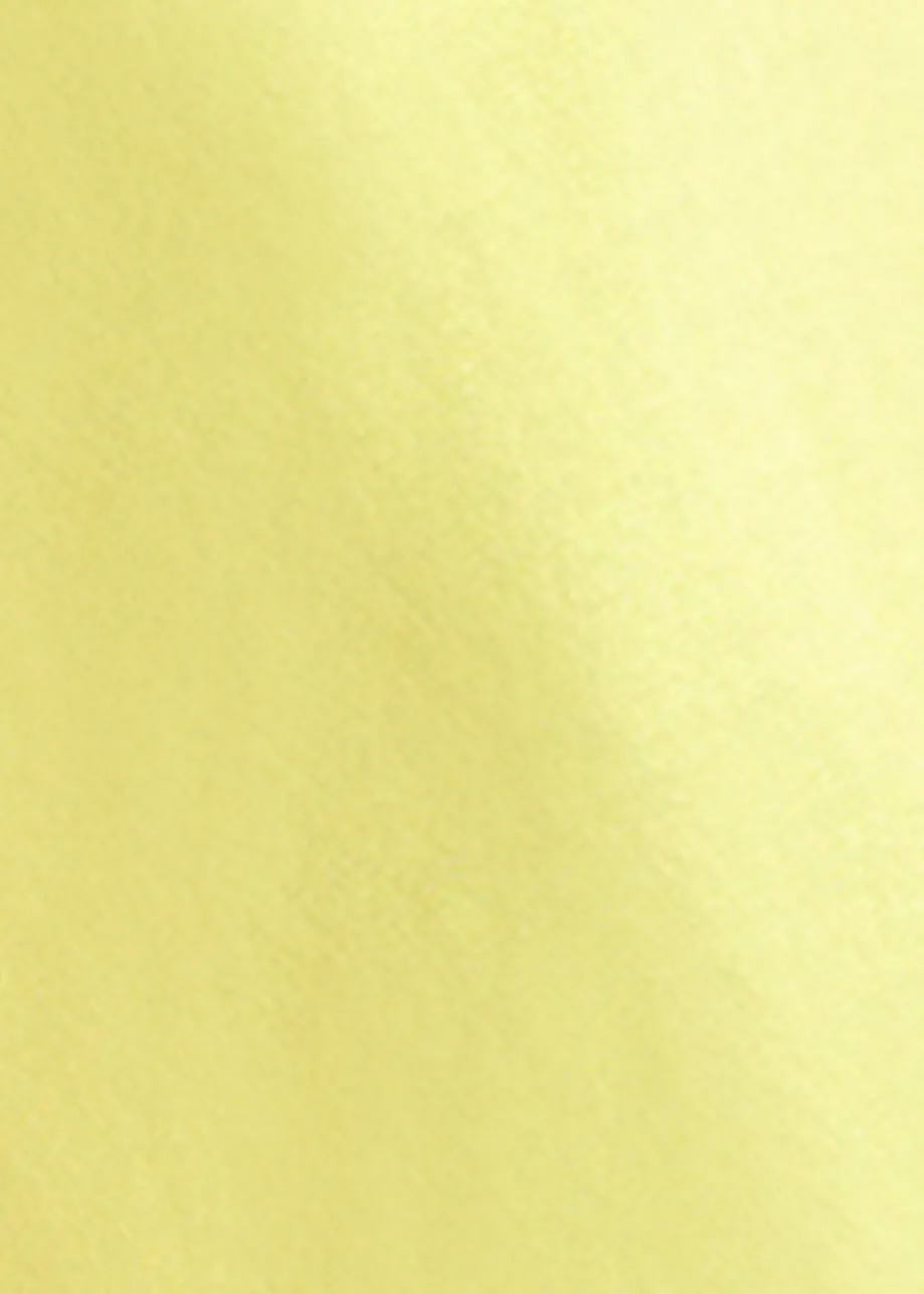 Yellow T-shirt with lace back panel