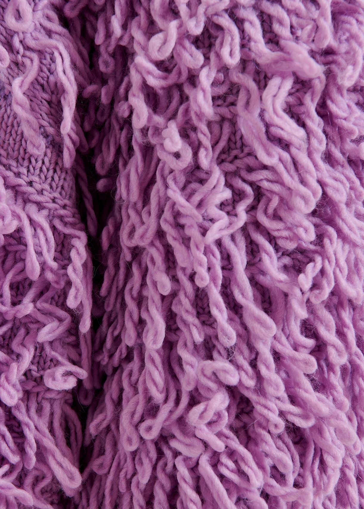 Lilac oversized loop stitch knit | Essentiel Antwerp United States