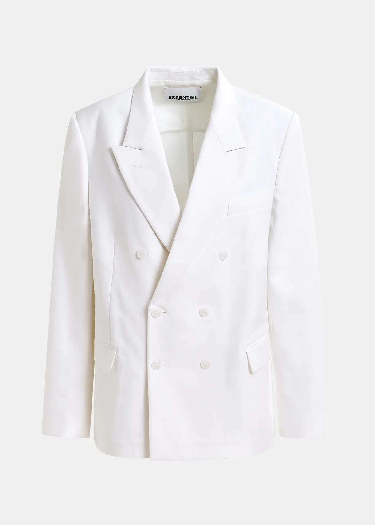 Tailored Blazer With White Bead Embellishments - Black