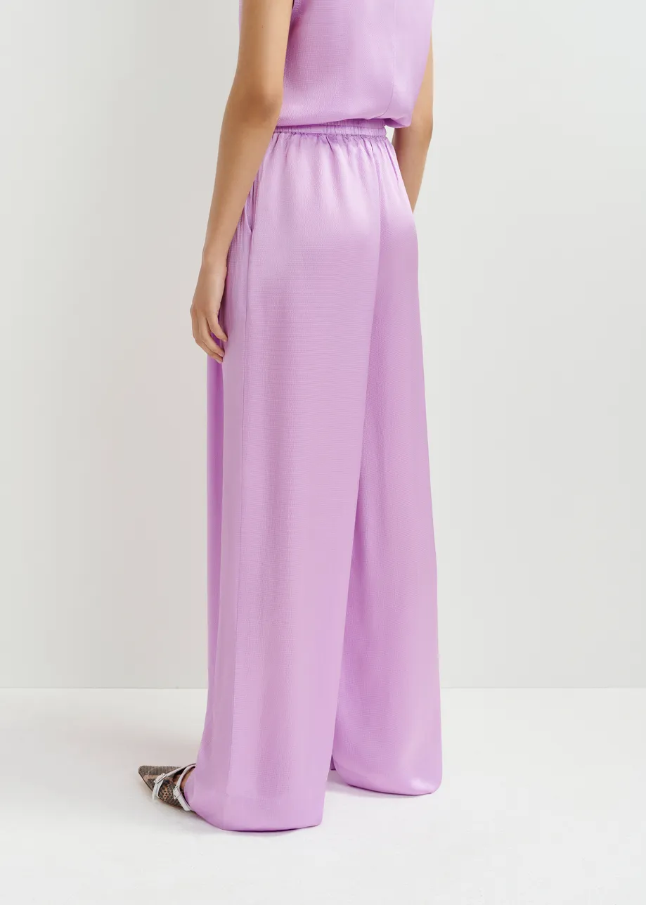 Lilac wide-leg pants