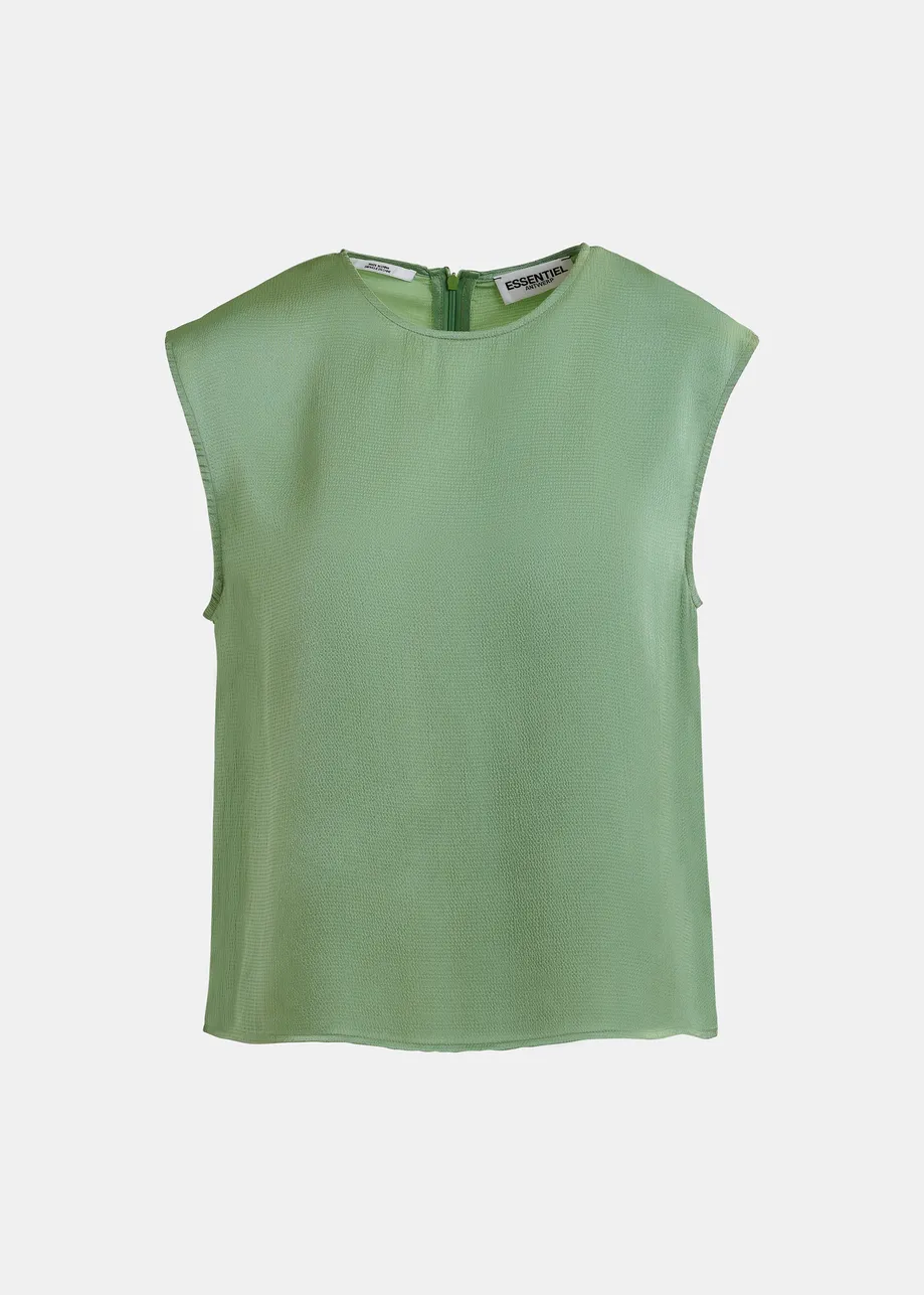 Green sleeveless top 