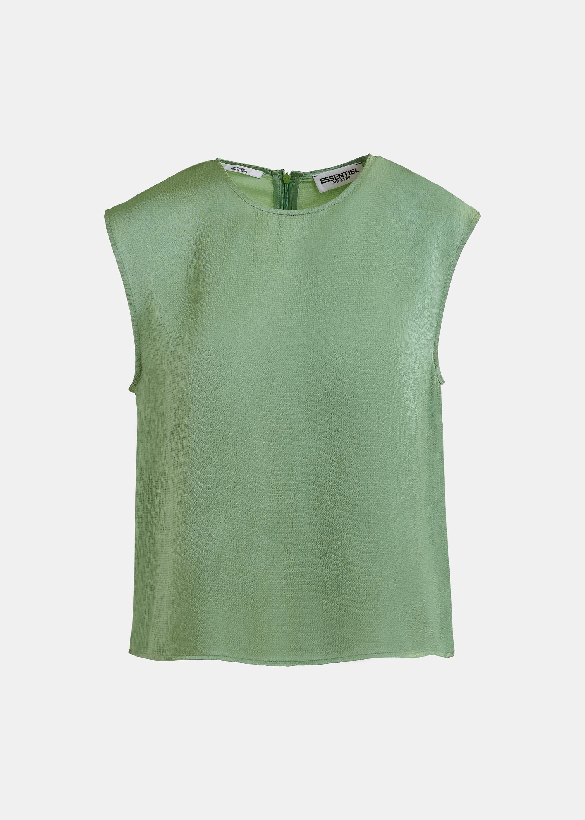 Green sleeveless top 