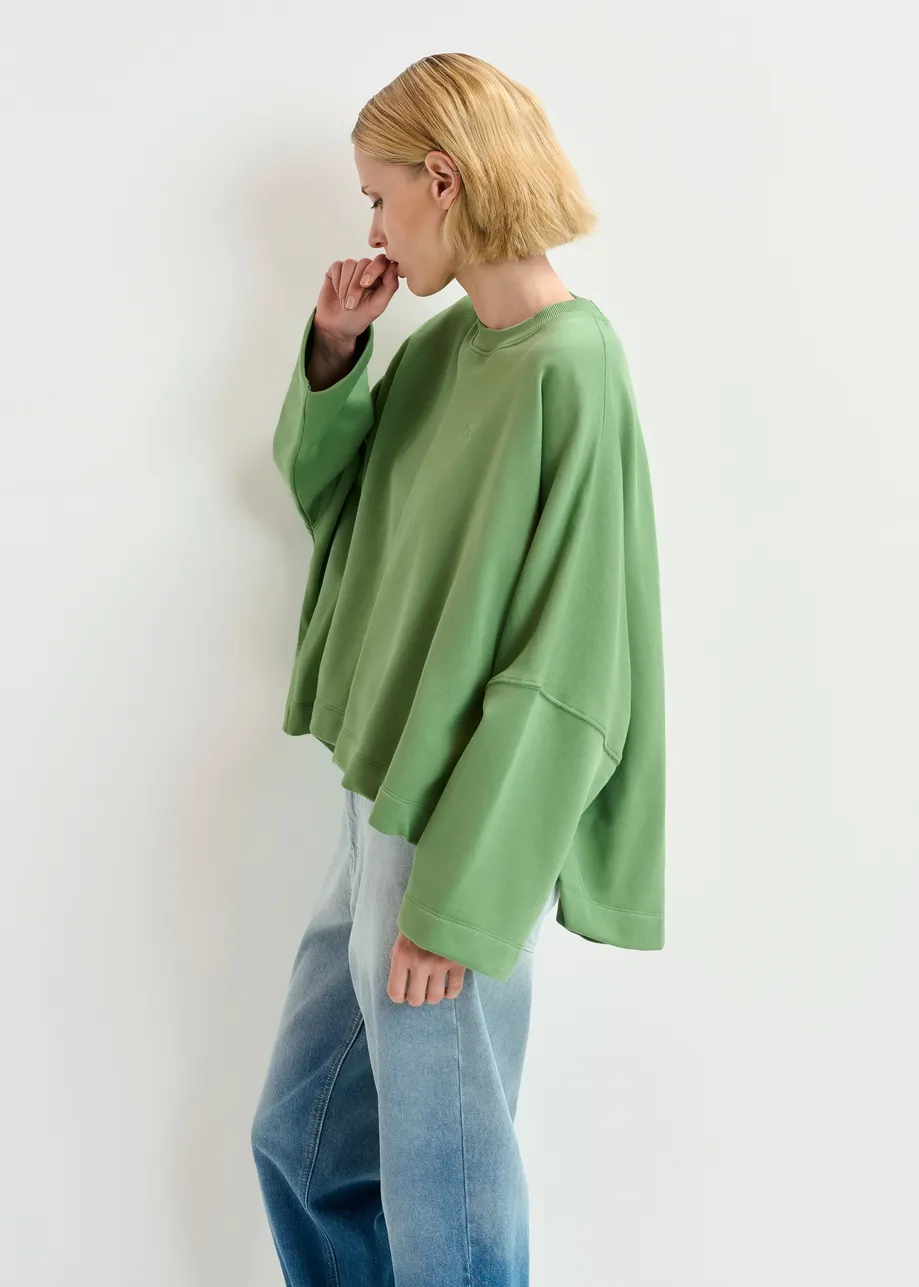 Sweatshirt kaki avec E