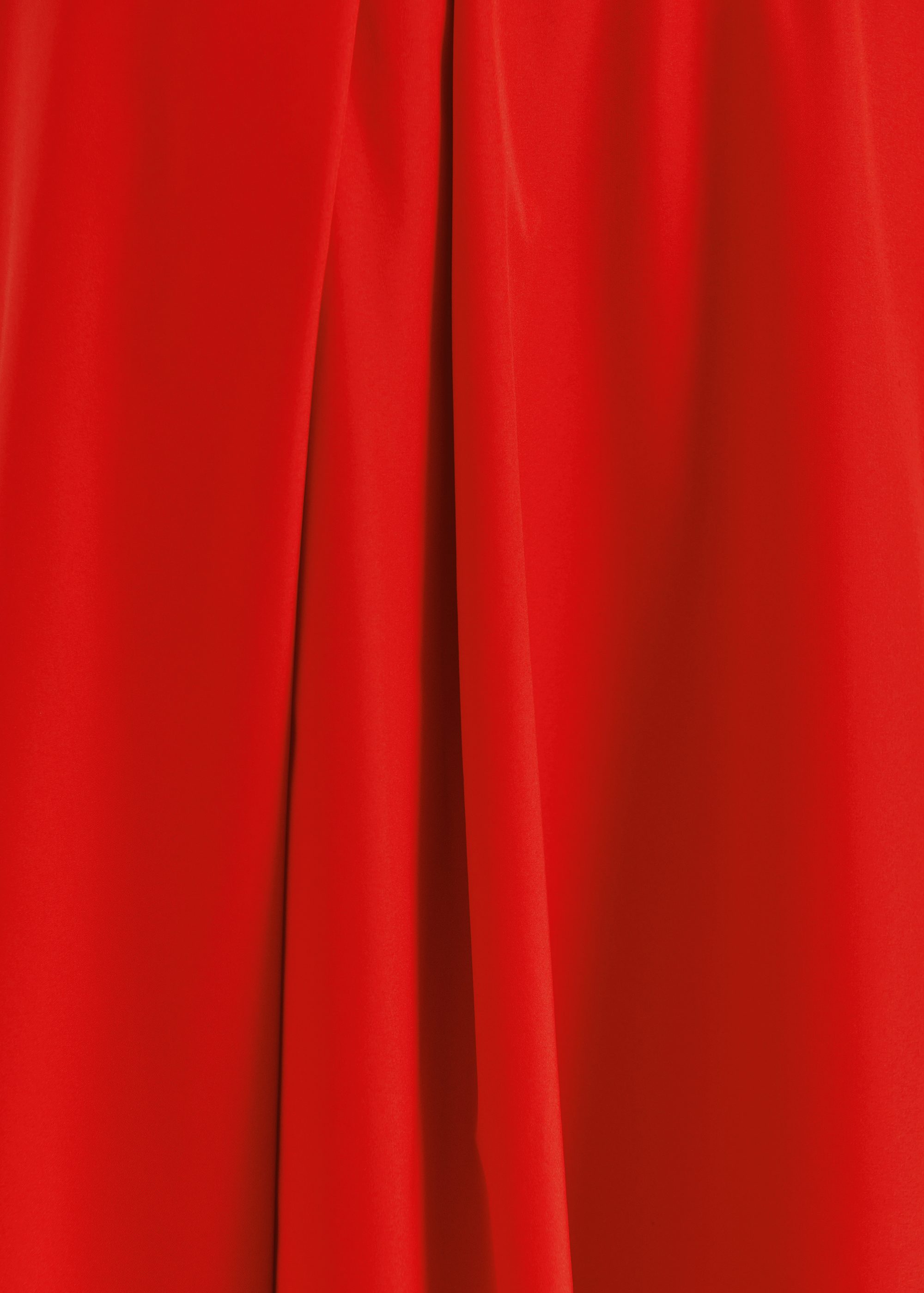 Red pleated midi skirt | Essentiel Antwerp United States