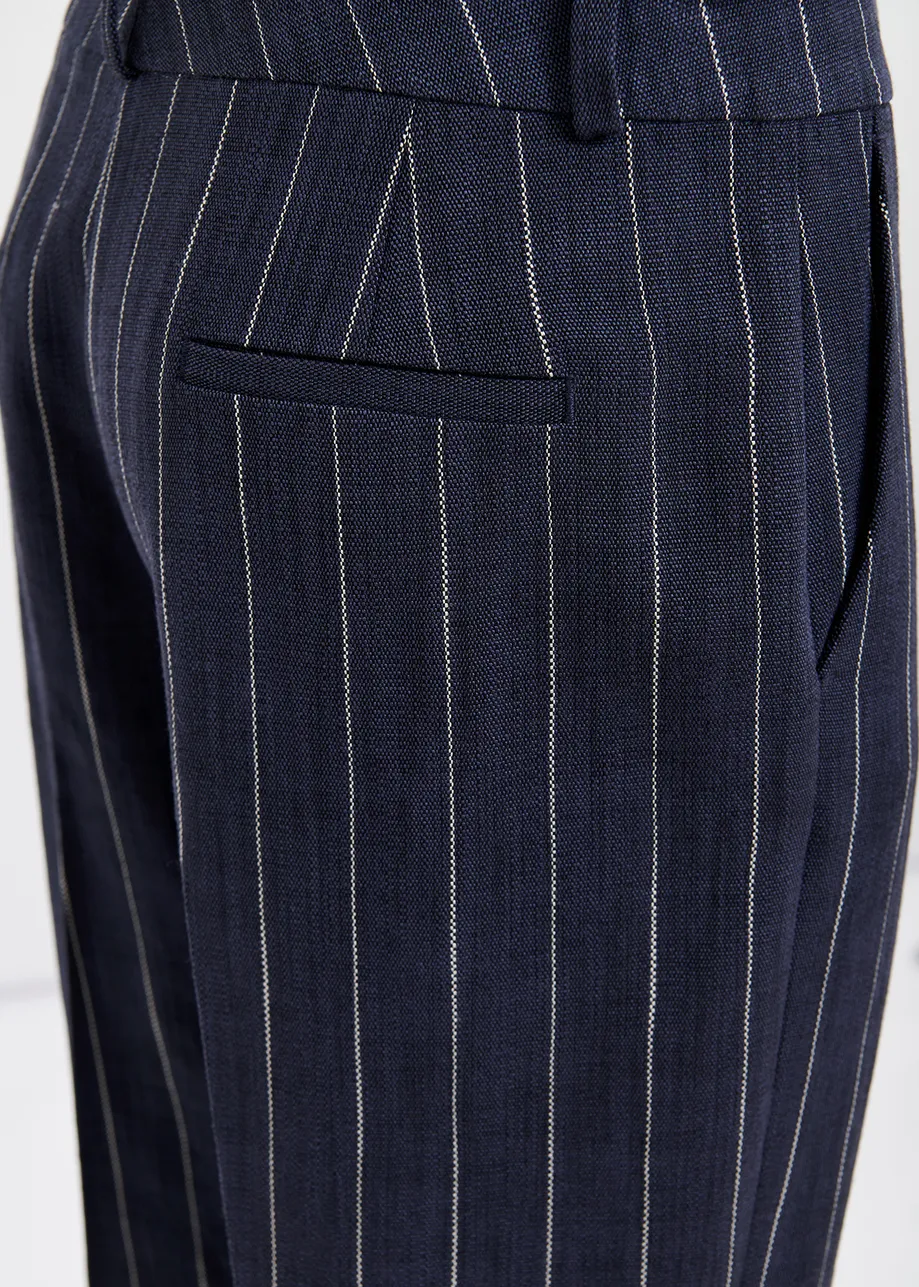 Pantalón de raya diplomática, azul oscuro