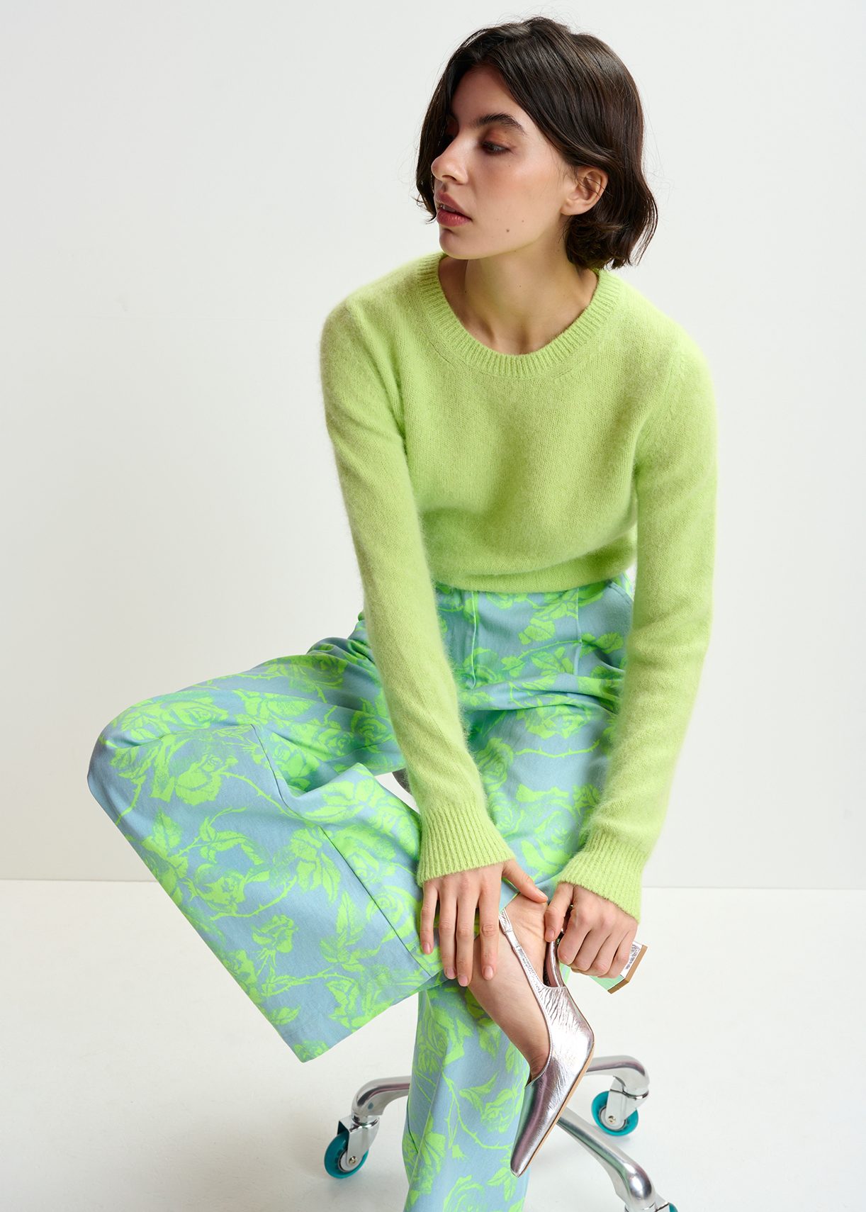 ESSENTIEL ANTWERP 売れ筋商品|||エッセンシャルアントワープ ニット&セーター アウター レディース Sweaters Yellow Neon yellow chunky knit sweater | Essentiel Antwerp United