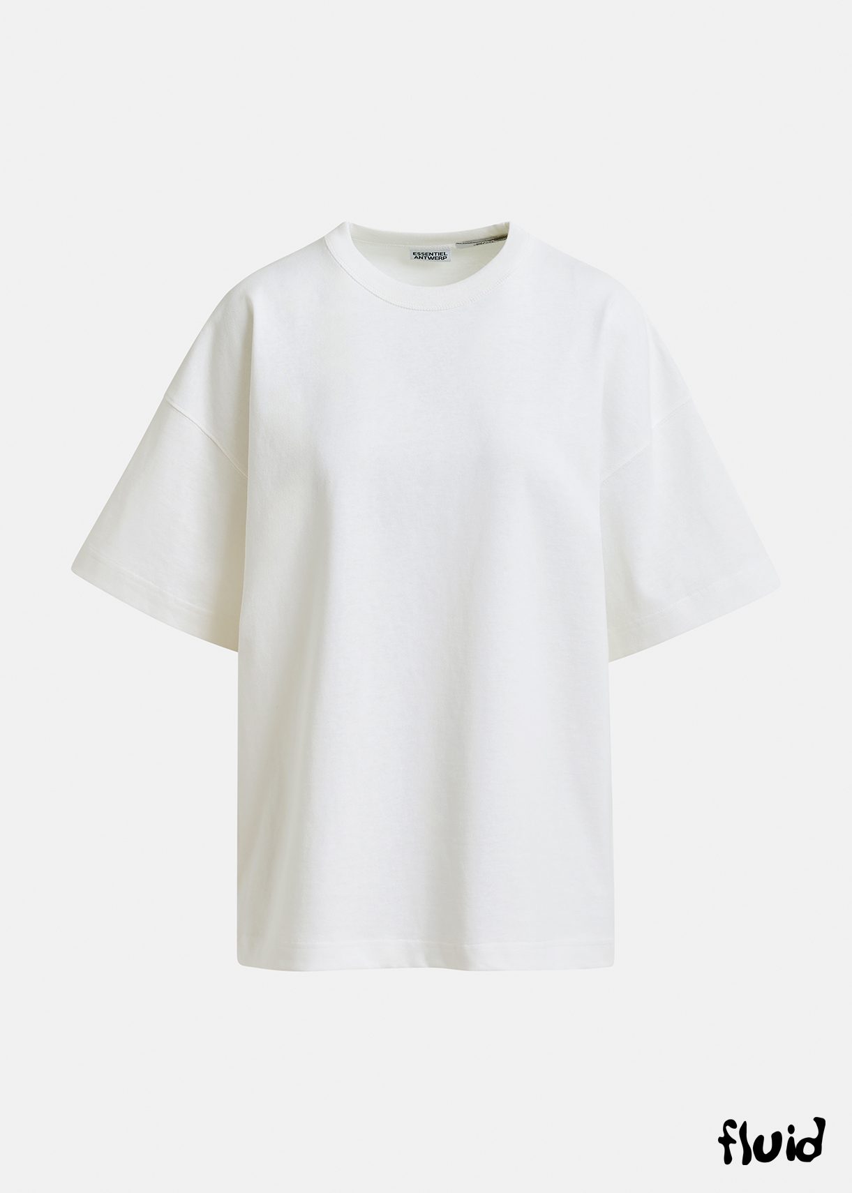 White organic cotton T-shirt with 