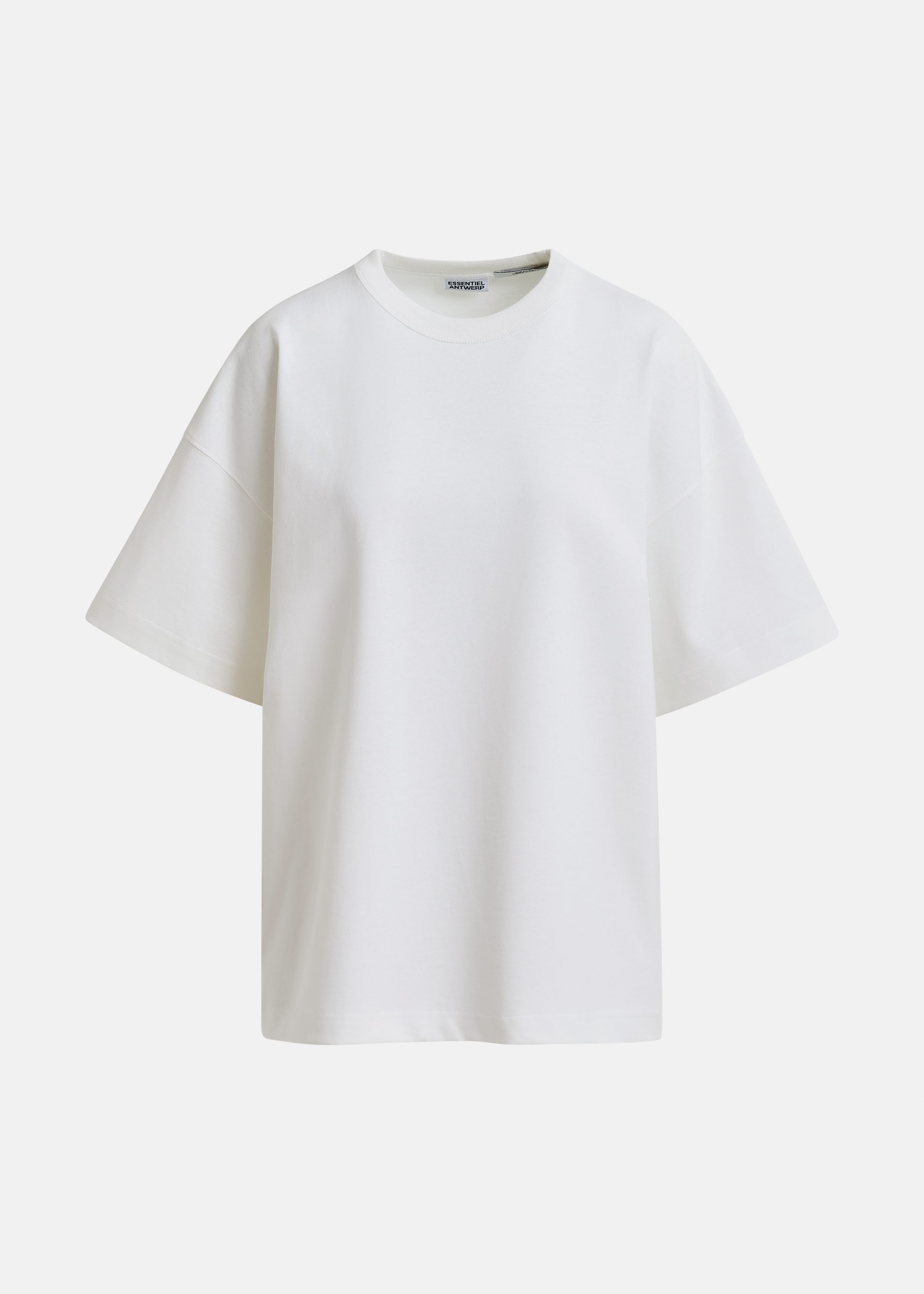 White organic cotton T-shirt with "Number 1"-print