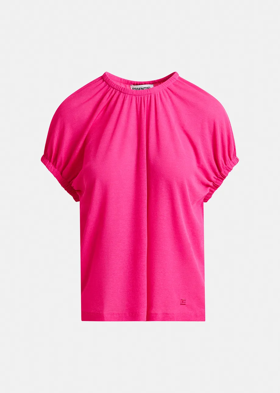 Pink t-shirt with back panel