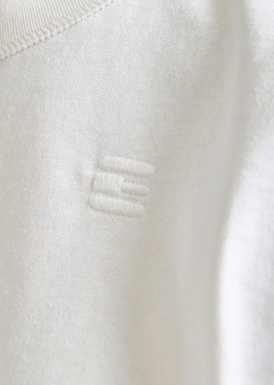 White cap-sleeve organic cotton T-shirt