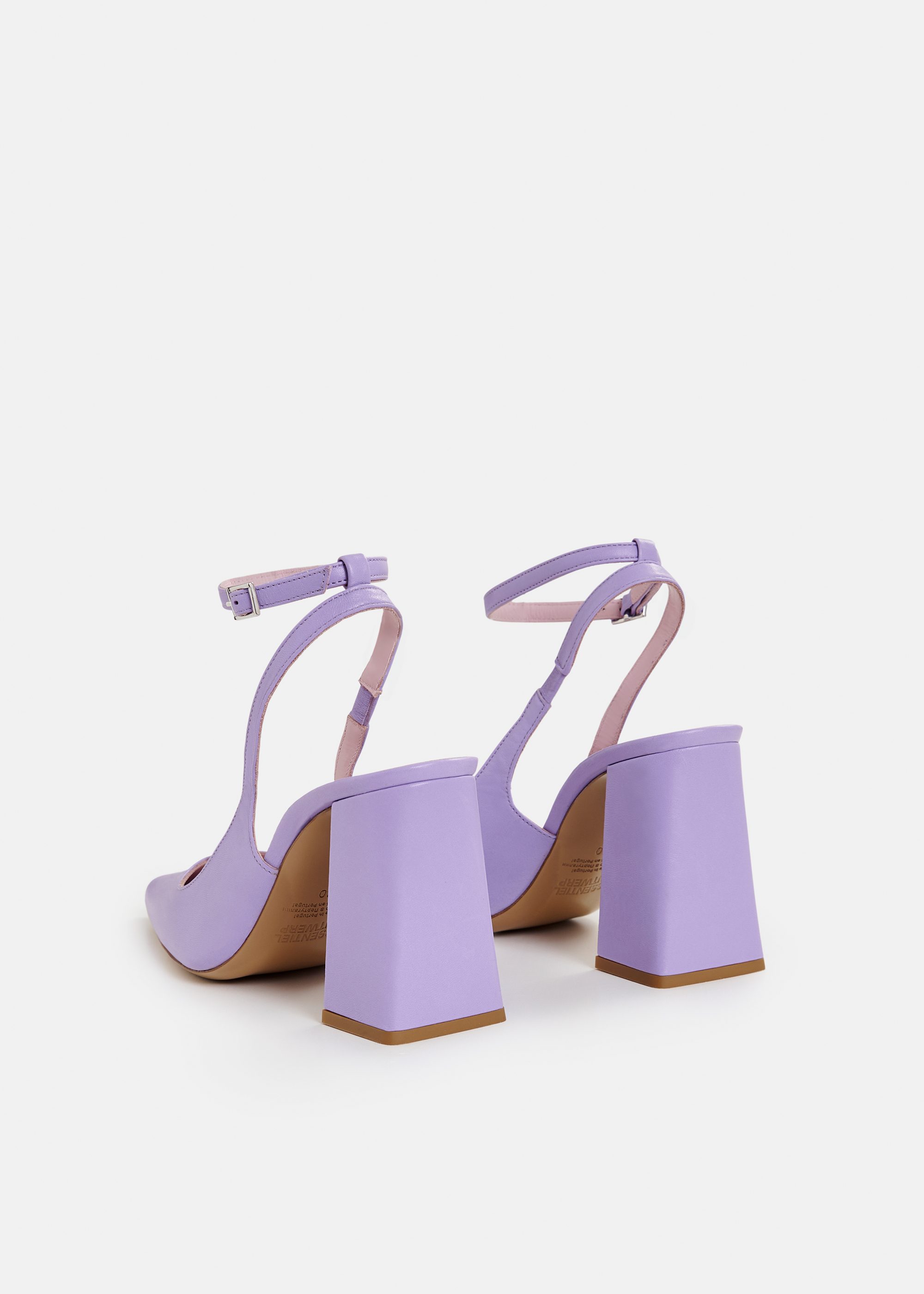 Lilac leather slingback pumps | Essentiel Antwerp United Kingdom