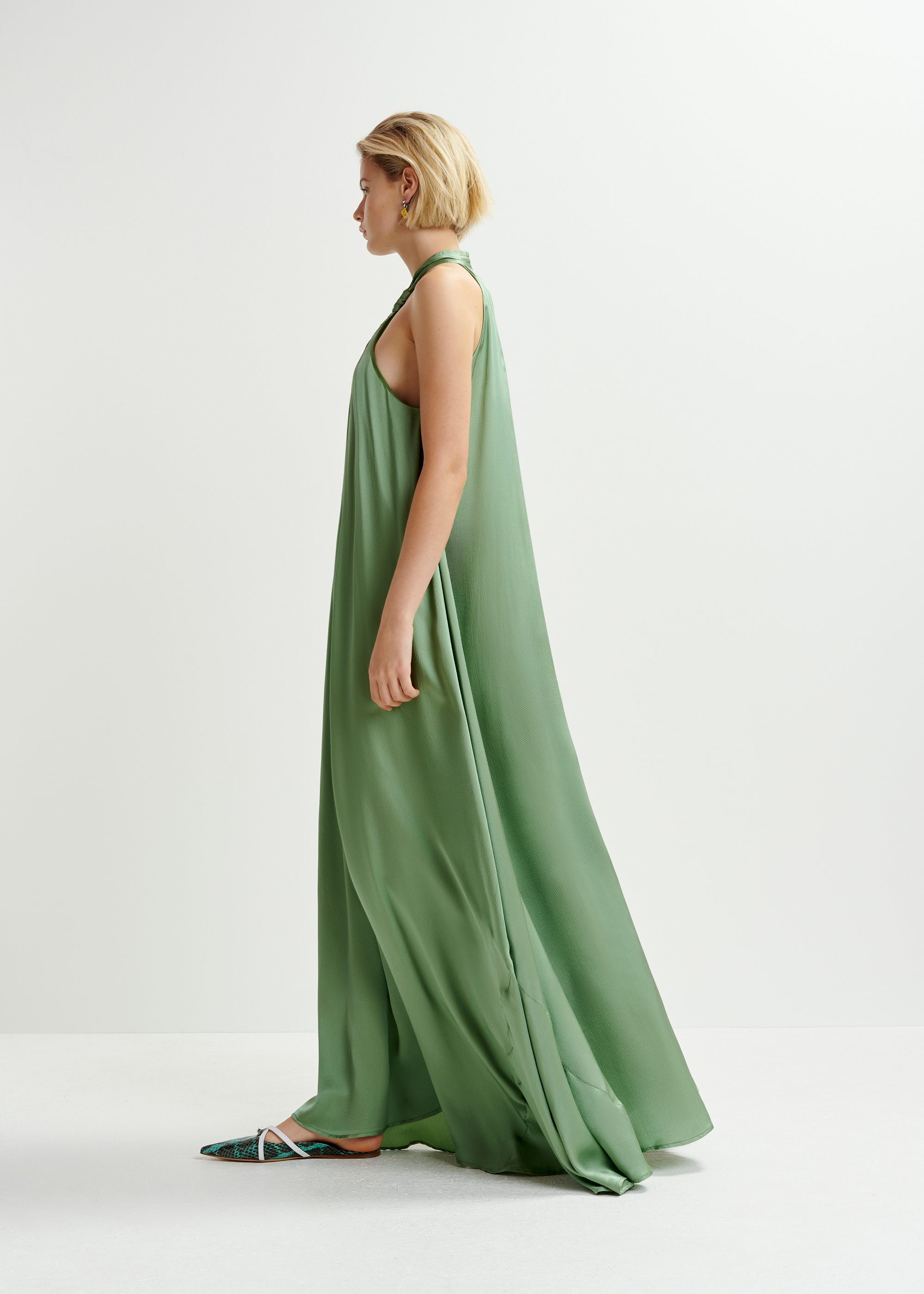 ★OPEN YY_TheOpen Product★ TRANSFORMATIVE KNOT DRESS (KHAKI Lightweight Belted Trench Dress Khaki | French Connection US