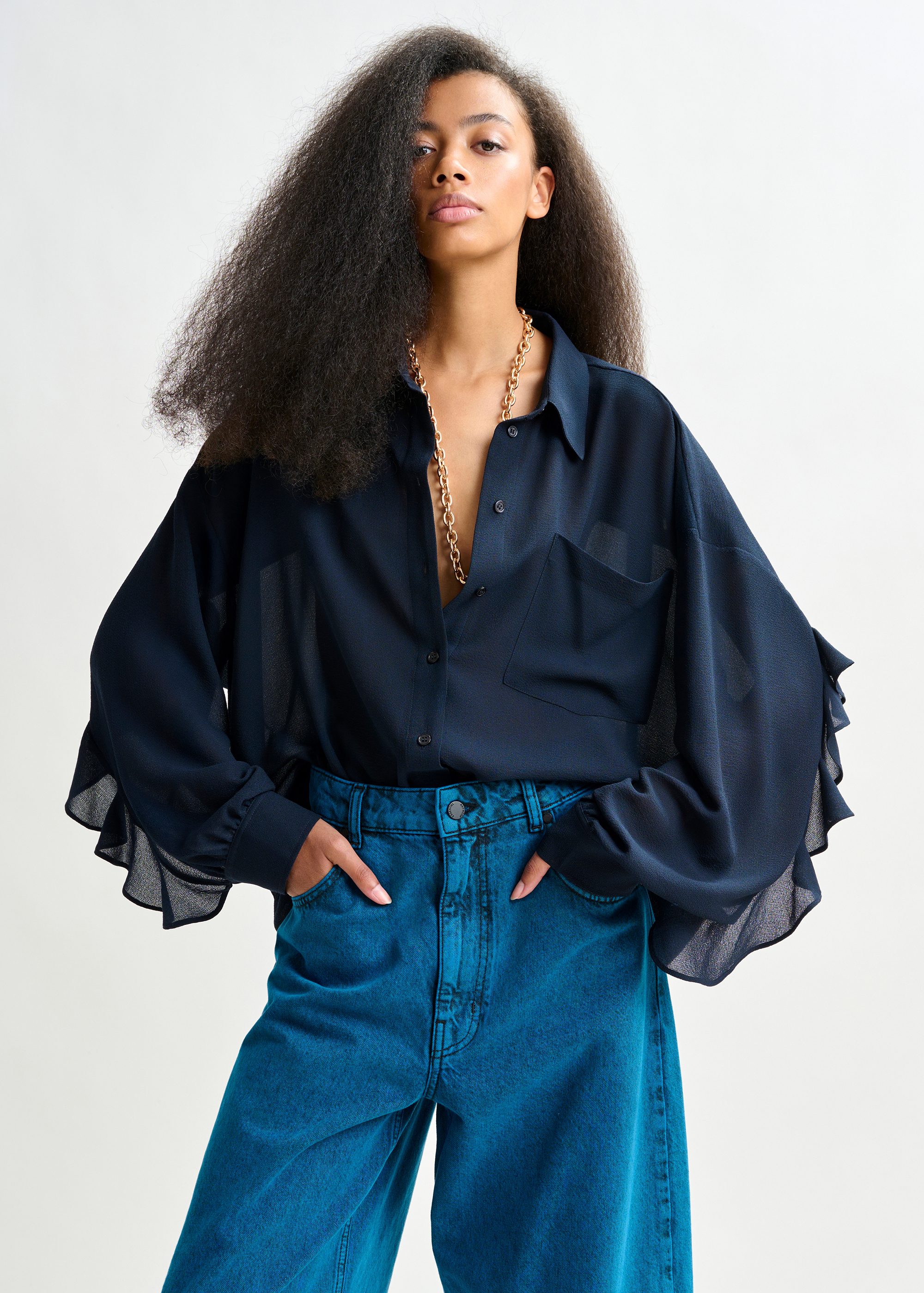 【新品】ENFOLD RUFFLE HEXAGON－T－SHIRT 新品】ENFOLD RUFFLE HEXAGON－T－SHIRT