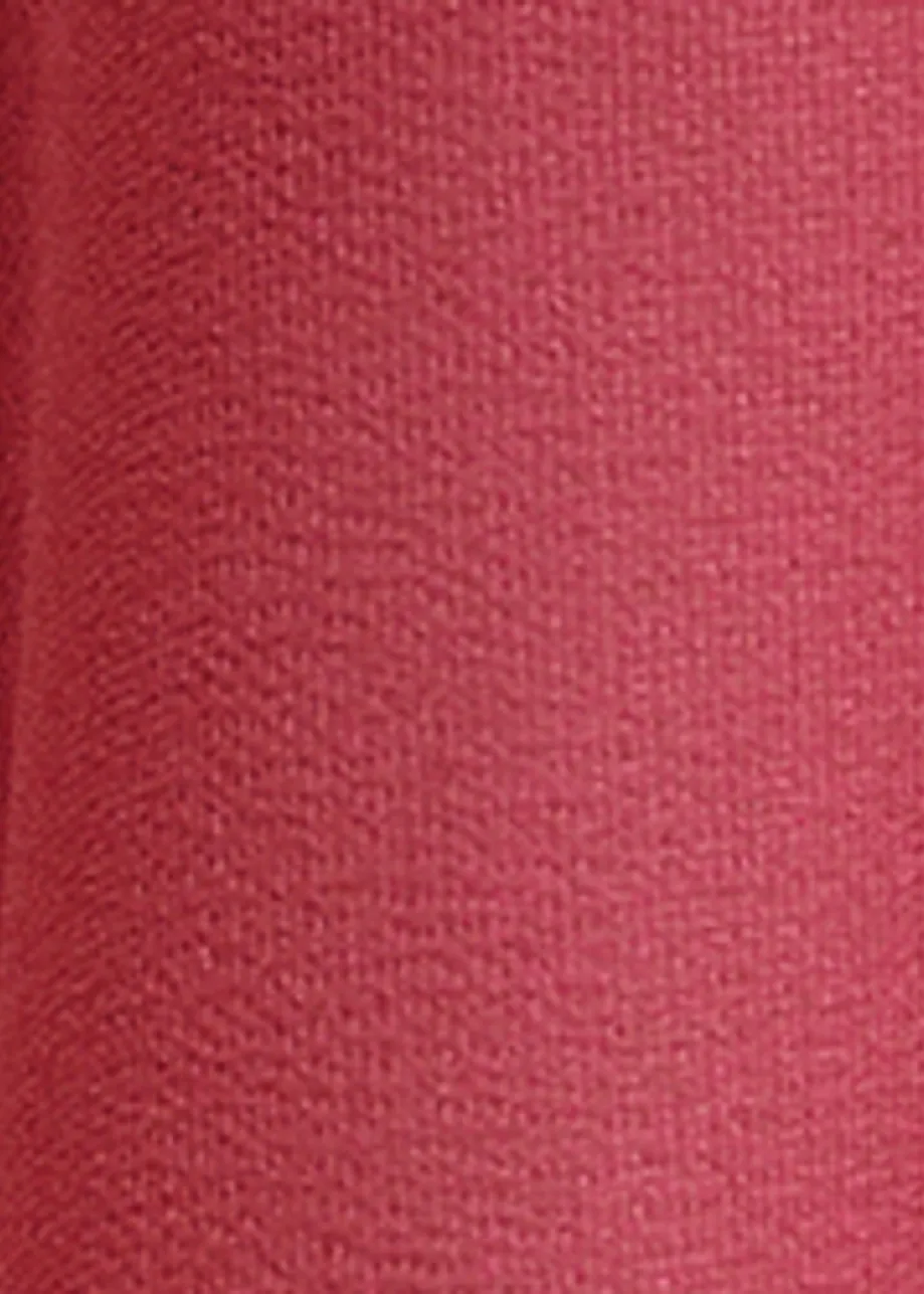 Vintage pink ruffle-sleeve shirt