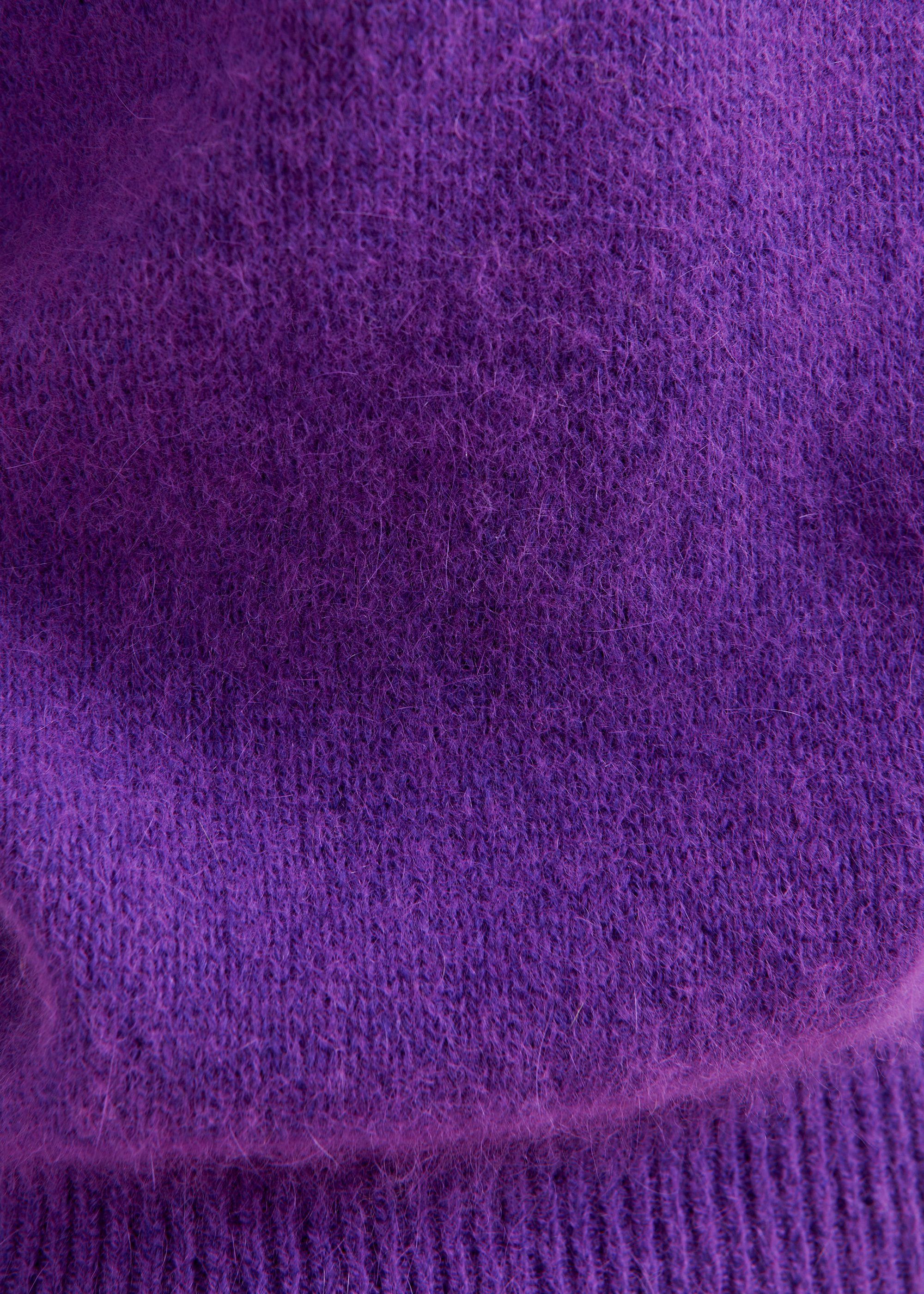 Purple angora blend knit | Essentiel Antwerp United Kingdom