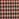 Brown, beige and red  Checked shoulder baguette bag