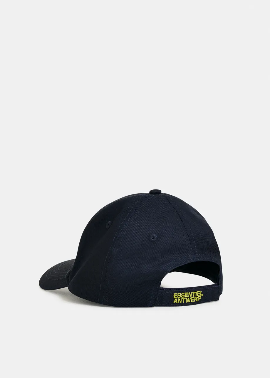Navy and yellow embroidered baseball cap
