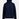 Navy wool-blend turtleneck with detachable collar and rhinestone embellishments