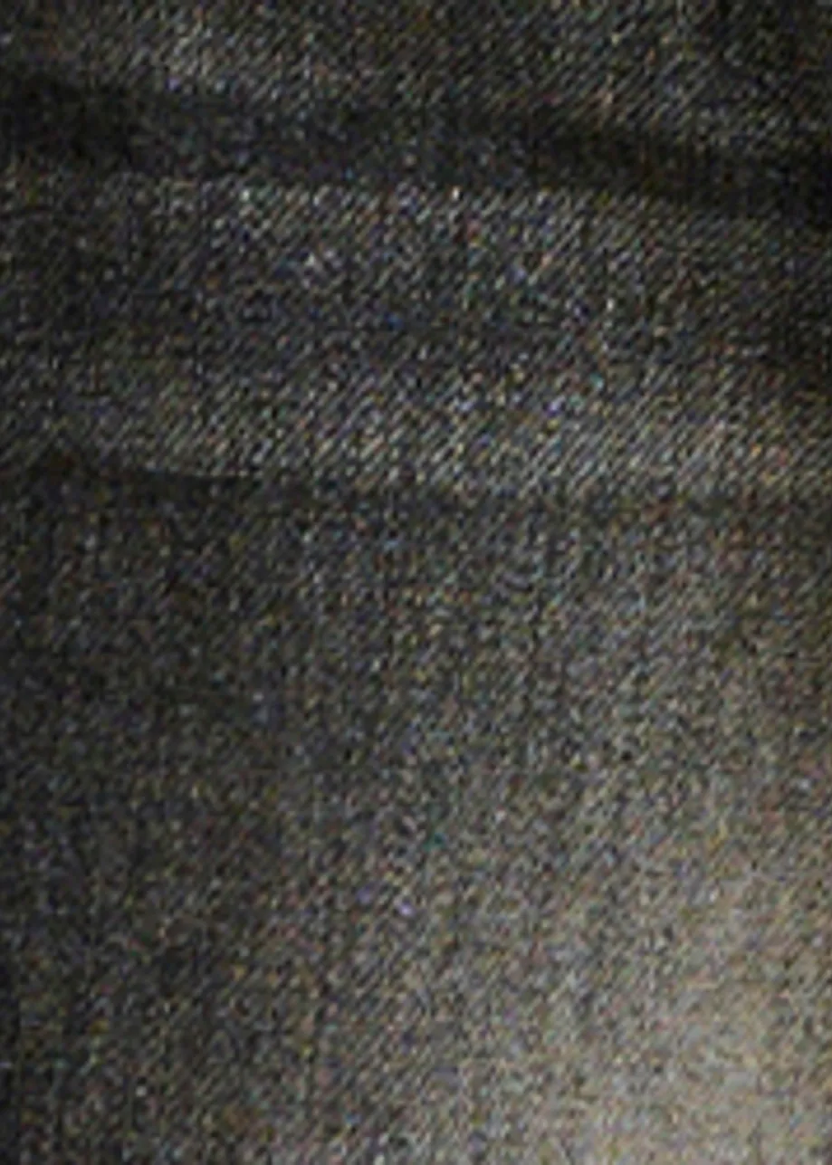 Zwarte en grijze wijde jeans met contraststukken