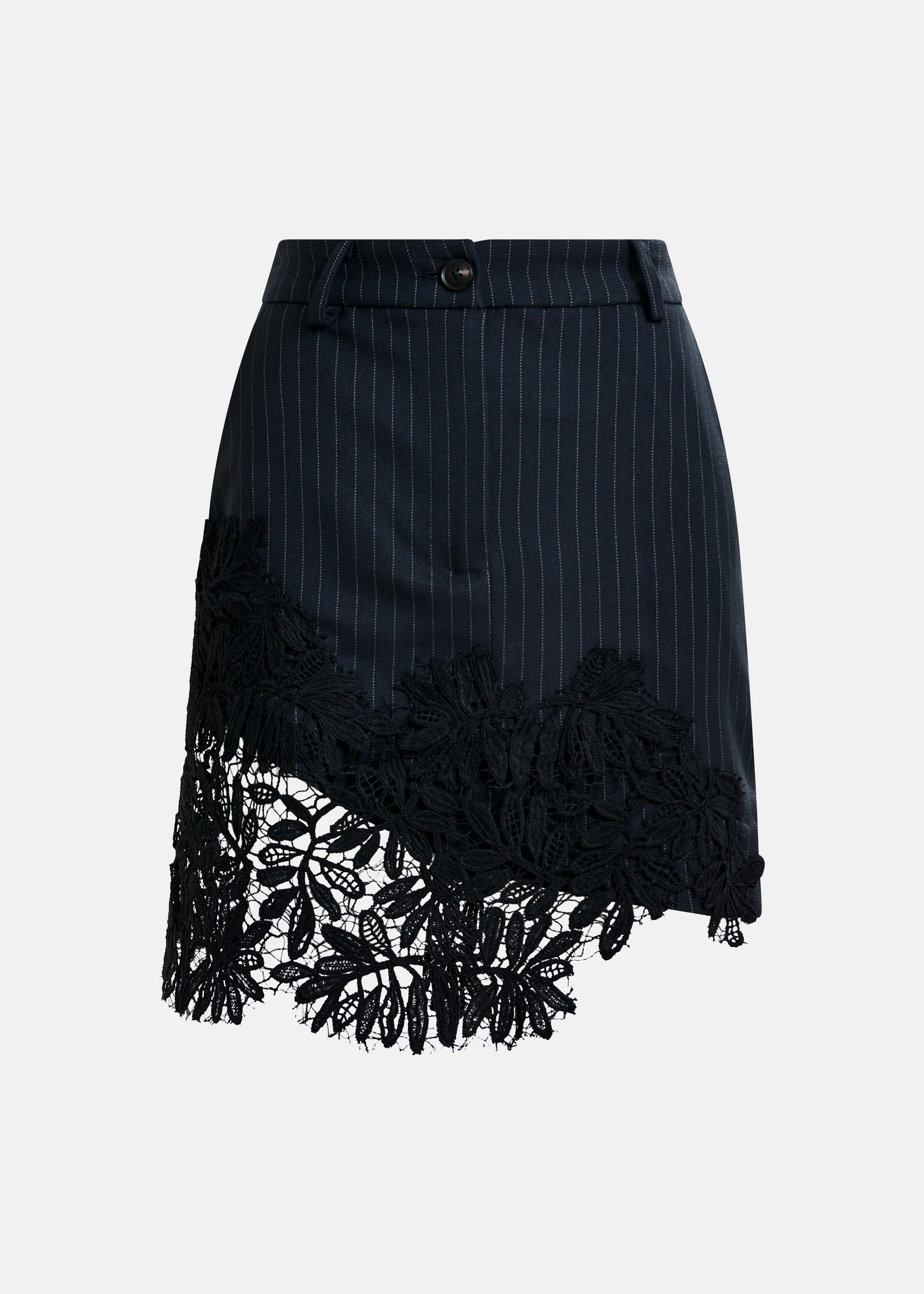 ミニスカート ESSENTIEL ANTWERP HUPAUL RUFFLE MINI SKIRT White asymetrical layered mini skirt | Essentiel Antwerp Italy