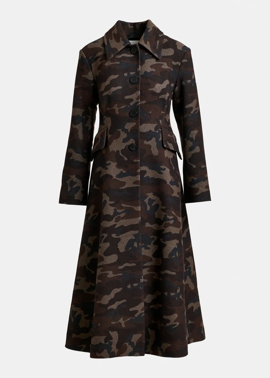 Wool-blend coat