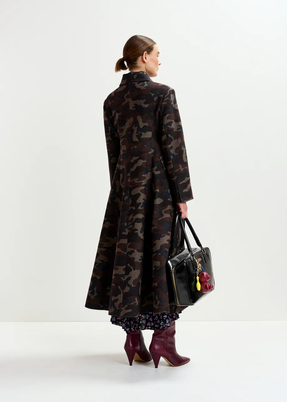 Wool-blend coat