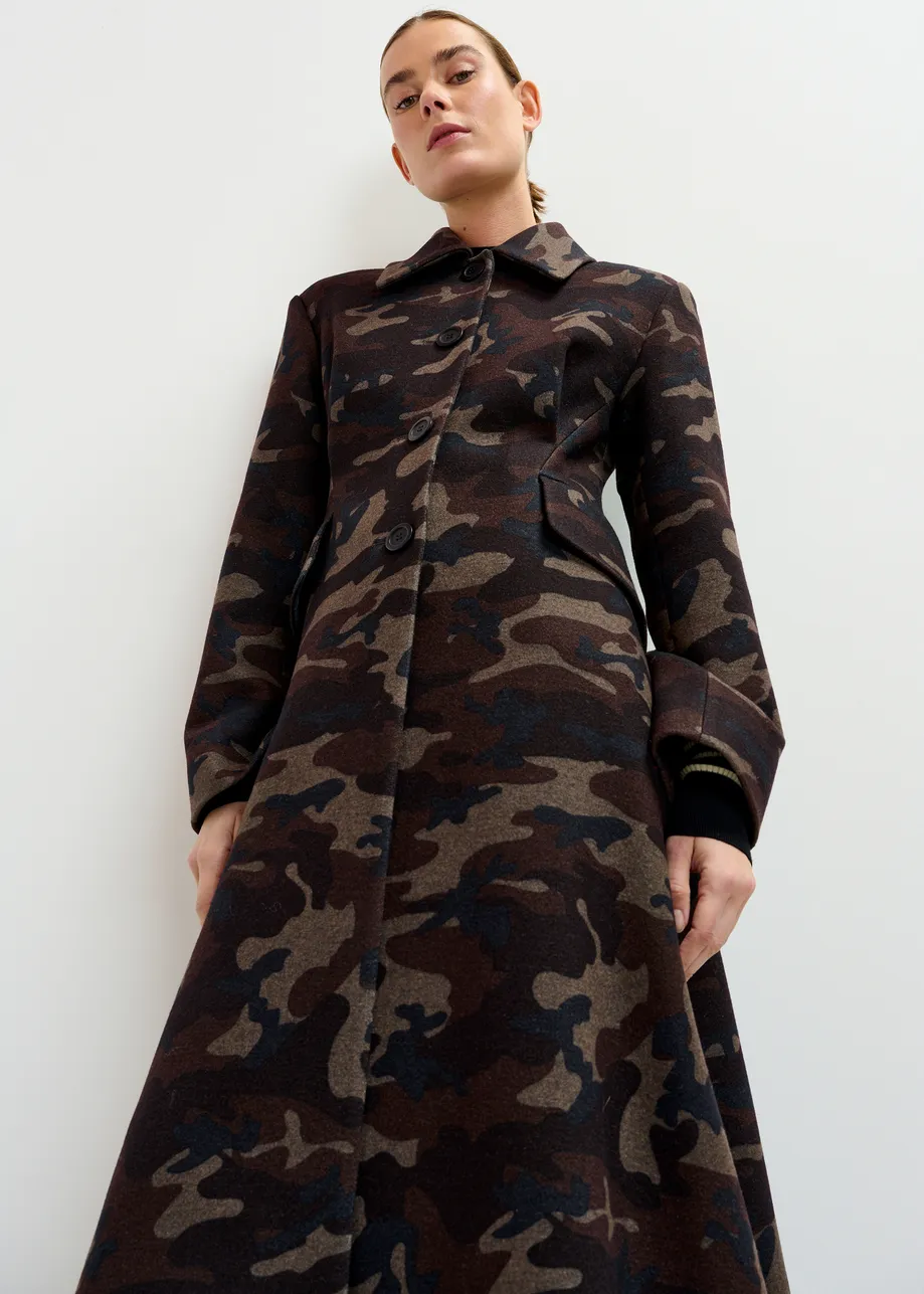 Wool-blend coat