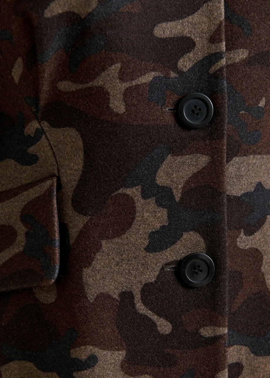 Wool-blend coat