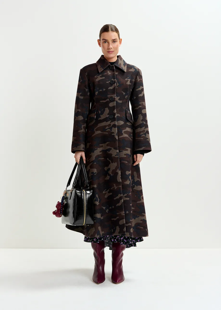 Wool-blend coat