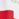 White and red oversized cotton T-shirt with "HUH?"- print and bead embellishments
