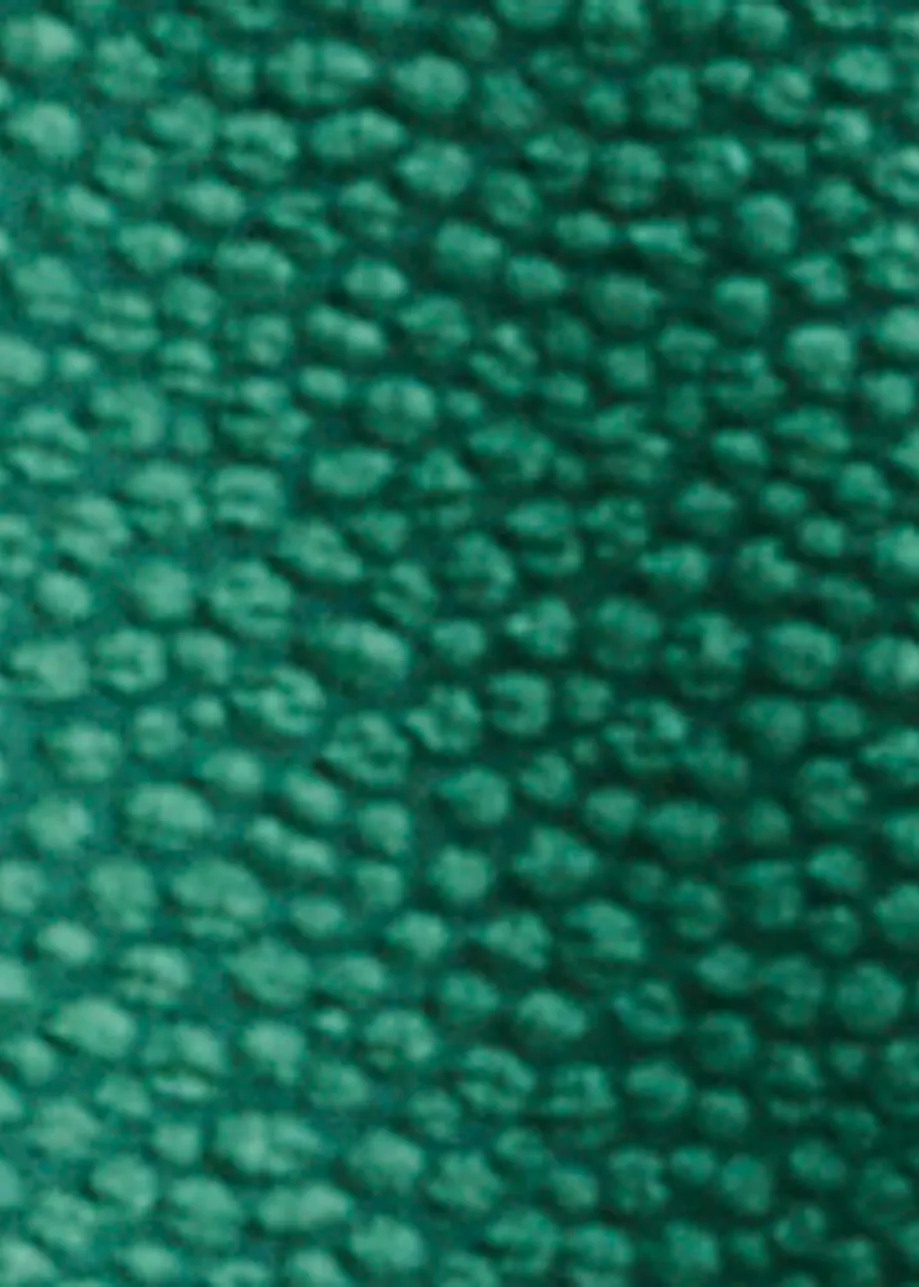 Groene oversized top met opstaande kraag