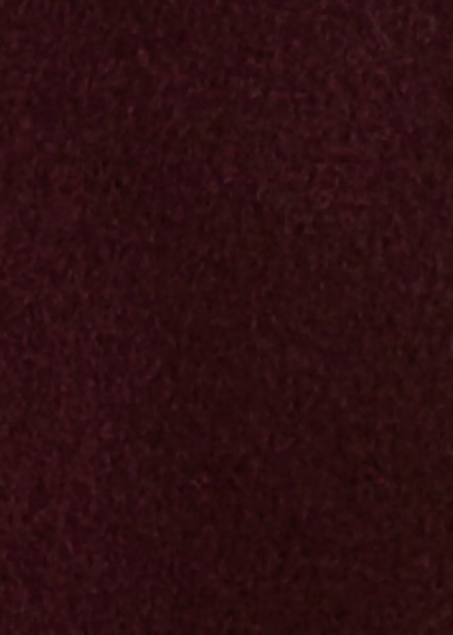 Bordeaux oversized bomberjack in wol