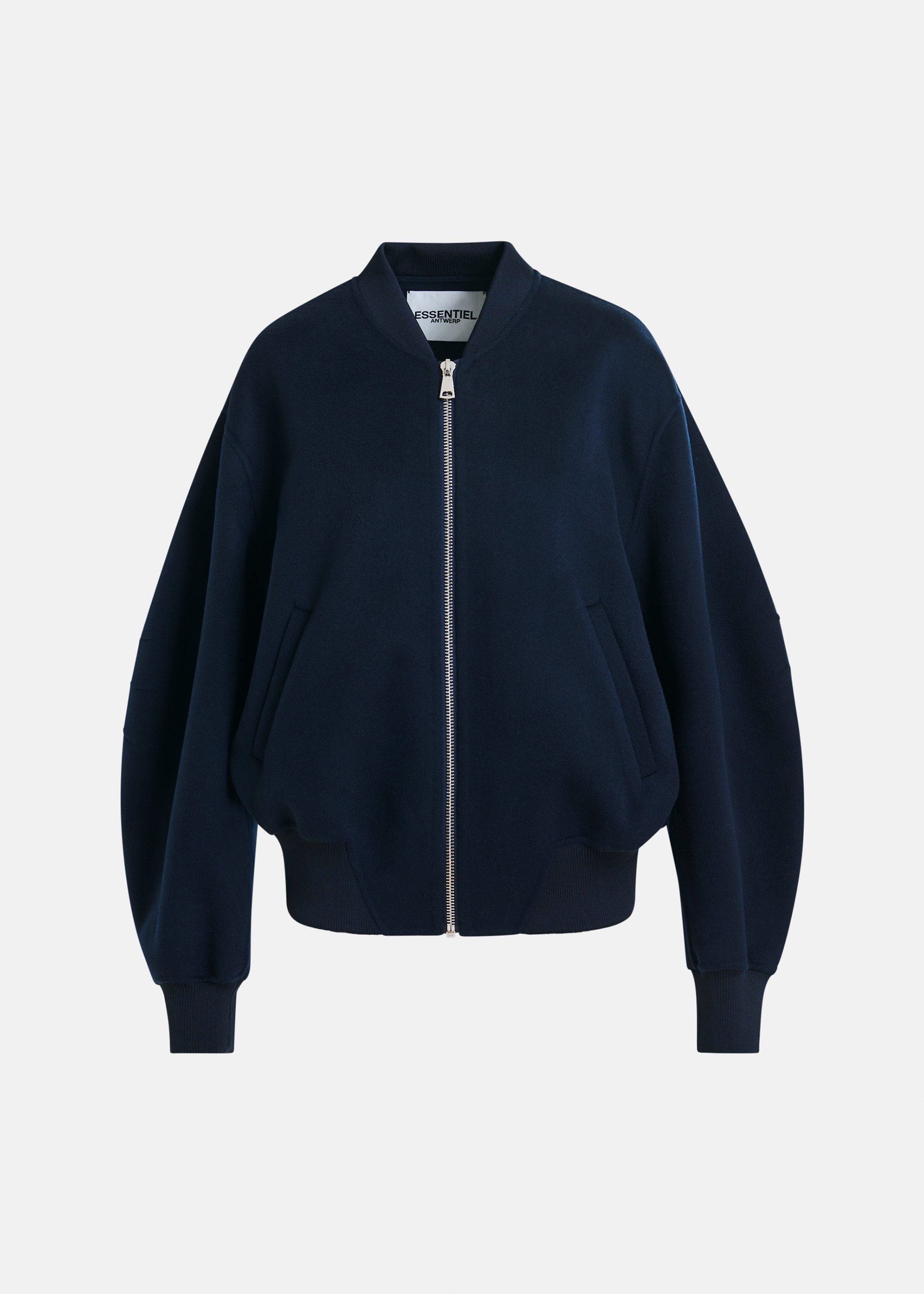ジャケット・アウター archive   wool bomber jacket Navy oversized wool bomber jacket | Essentiel Antwerp United Kingdom
