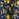 Navy and yellow floral print top with ruffle detail