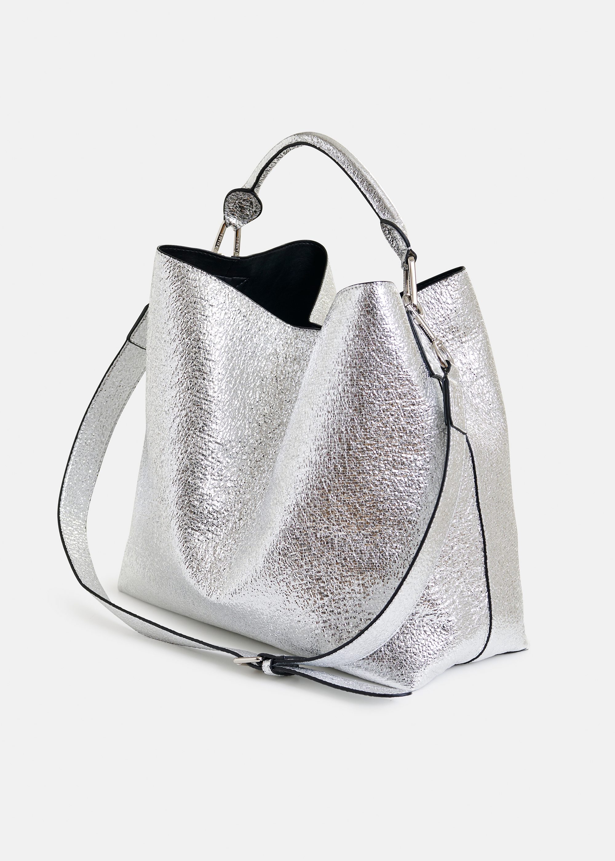 ★dumaro★ Ruel shoulder bag silver DHgate.com:High-End Silver Crescent Bag: Unique Underarm