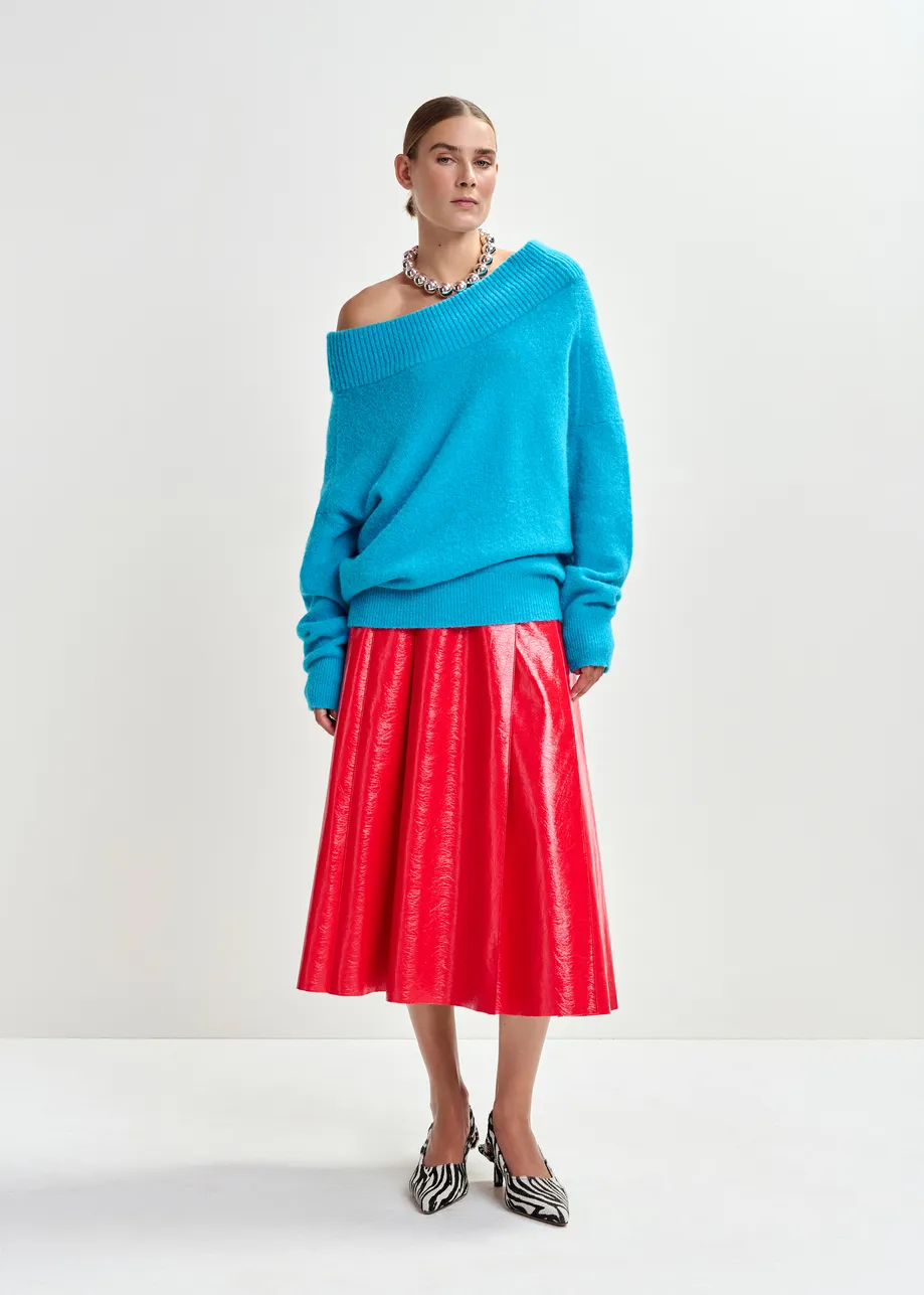 Black and white leather zebraprint slingback pumps