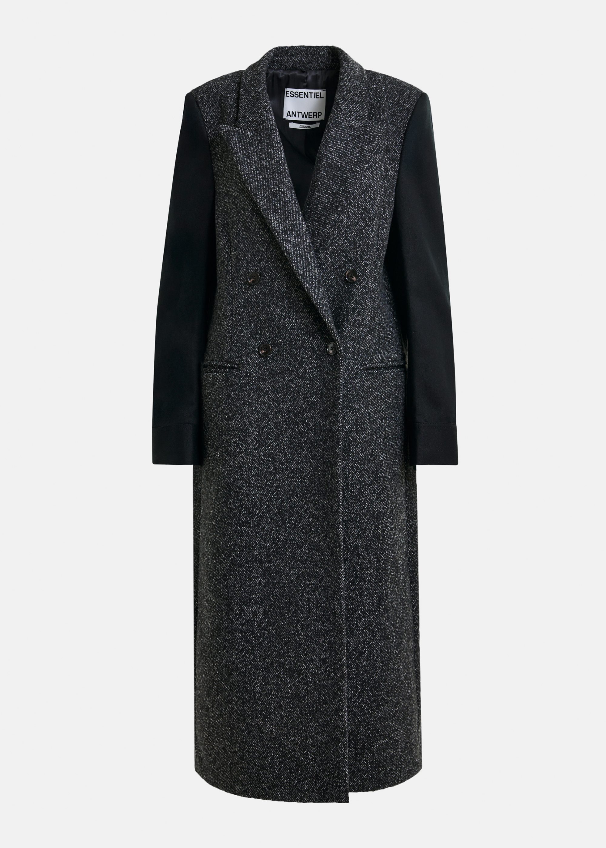 イデー／H& by POOL Coat Black × Herringbone H& by POOL Coat Black｜コート・ジャケット｜IDEE SHOP Online